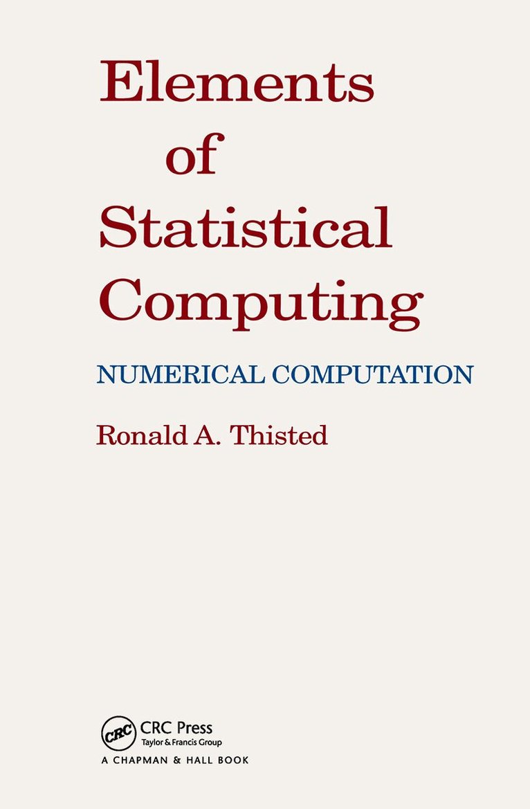 Elements of Statistical Computing