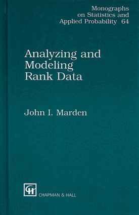 John I Marden - Analyzing and Modeling Rank Data, Inbunden