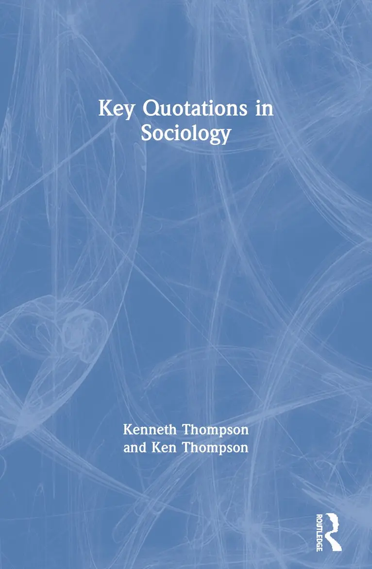 Kenneth Thompson, Ken Thompson - Key Quotations in Sociology, Häftad. Tillgänglighet: Tillfälligt slut