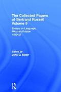 The Collected Papers of Bertrand Russell, Volume 9