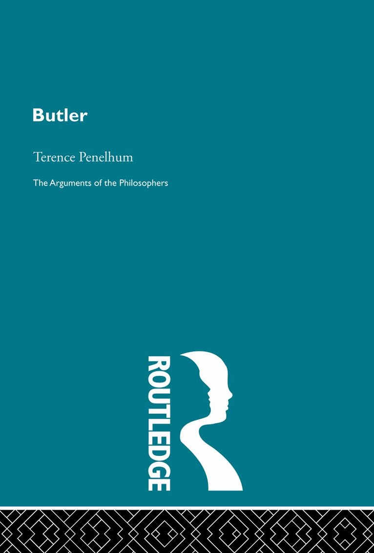 Terence Penelhum - Butler-Arg Philosophers, Inbunden