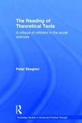 Reading of Theoretical Texts