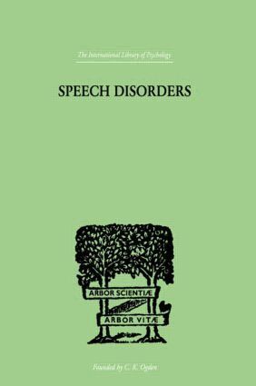 Sara M. Stinchfield - Speech Disorders, Inbunden