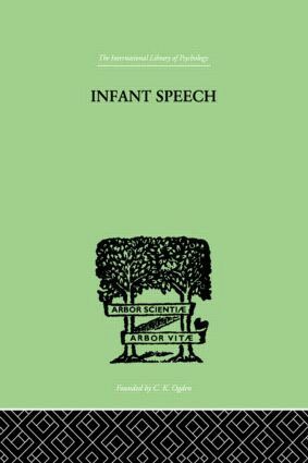 M.M. Lewis - Infant Speech, Inbunden