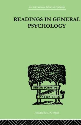 Paul & Iliffe Halmos - Readings In General Psychology, Inbunden
