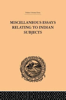 Brian Houghton Hodgson - Miscellaneous Essays Relating to Indian Subjects, Inbunden. Tillgänglighet: Lägg i varukorg