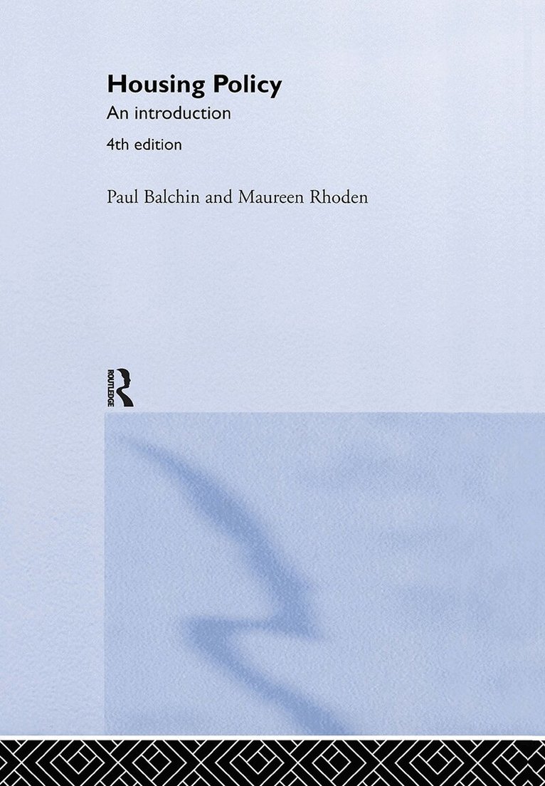 Paul Balchin, Maureen Rhoden - Housing Policy In The United States, Inbunden