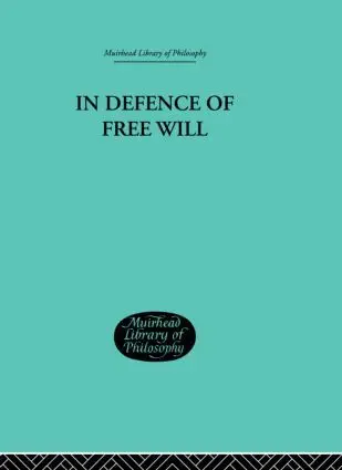 C A Campbell - In Defence of Free Will, Inbunden. Tillgänglighet: Lägg i varukorg