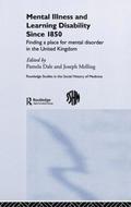 Mental Illness and Learning Disability since 1850