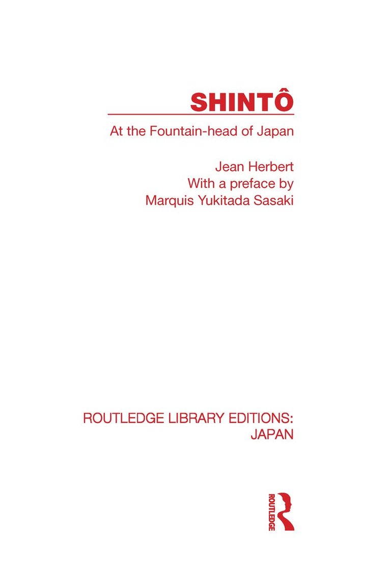 Jean Herbert - Shinto, Inbunden