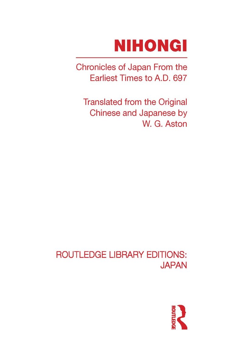 W Aston - Nihongi, Inbunden