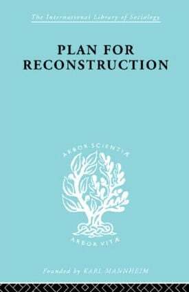 W.H. Hutt - Plan for Reconstruction, Häftad