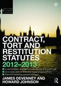Contract, Tort and Restitution Statutes 2012-2013