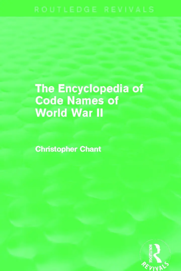 Christopher Chant - Encyclopedia of Codenames of World War II (Routledge Revivals), Häftad. Tillgänglighet: Lägg i varukorg