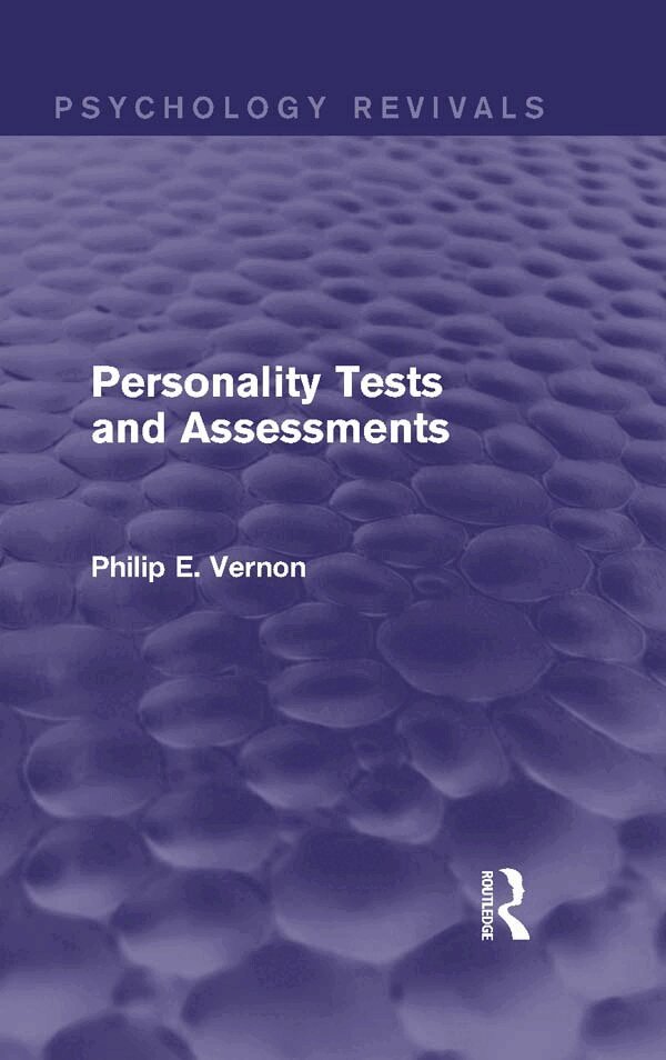 Philip E. Vernon - Personality Tests and Assessments (Psychology Revivals), Häftad