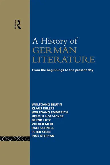Wolfgang Beutin, Klaus Ehlert, Wolfgang Emmerich, Helmut Hoffacker, Bernd Lutz, Volker Meid, Ralf Schnell, Peter Stein, Inge Stephan - History of German Literature, Häftad