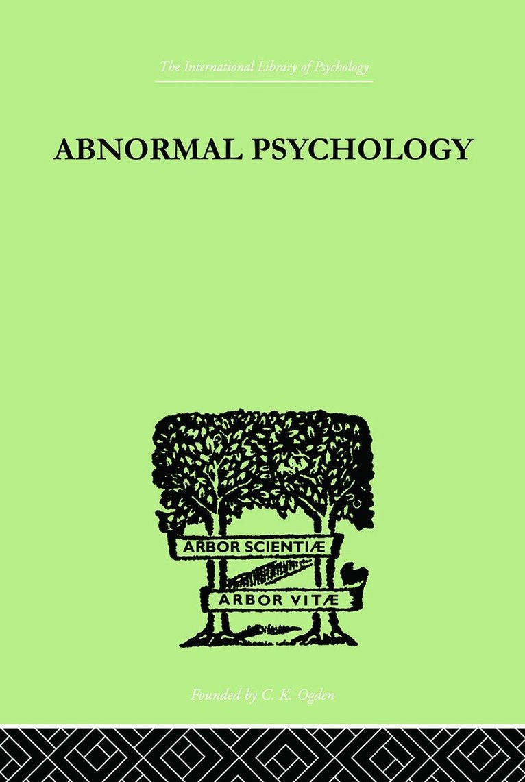 Isador H Coriat - Abnormal Psychology, Häftad. Tillgänglighet: Lägg i varukorg