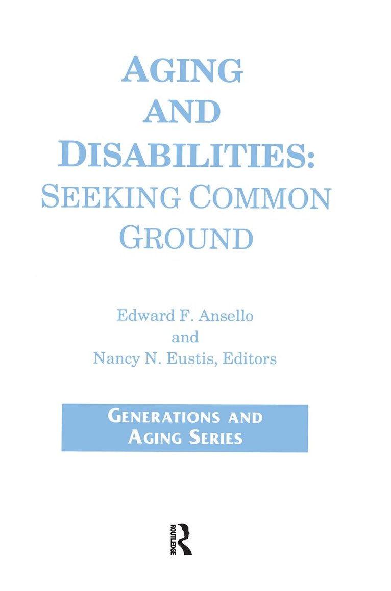 James Callahan - Aging and Disabilities, Inbunden. Tillgänglighet: Lägg i varukorg