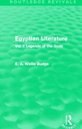 E. A. Budge - Egyptian Literature (Routledge Revivals), Häftad