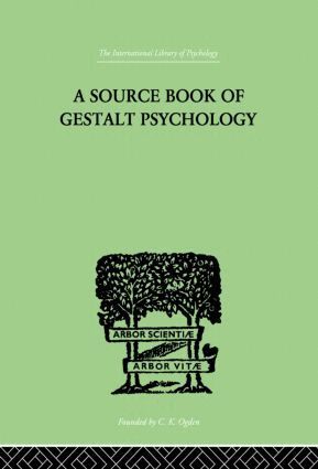 Willis D Ellis - Source Book Of Gestalt Psychology, Häftad