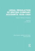 Legal Regulation of British Company Accounts 1836-1900 (RLE Accounting)