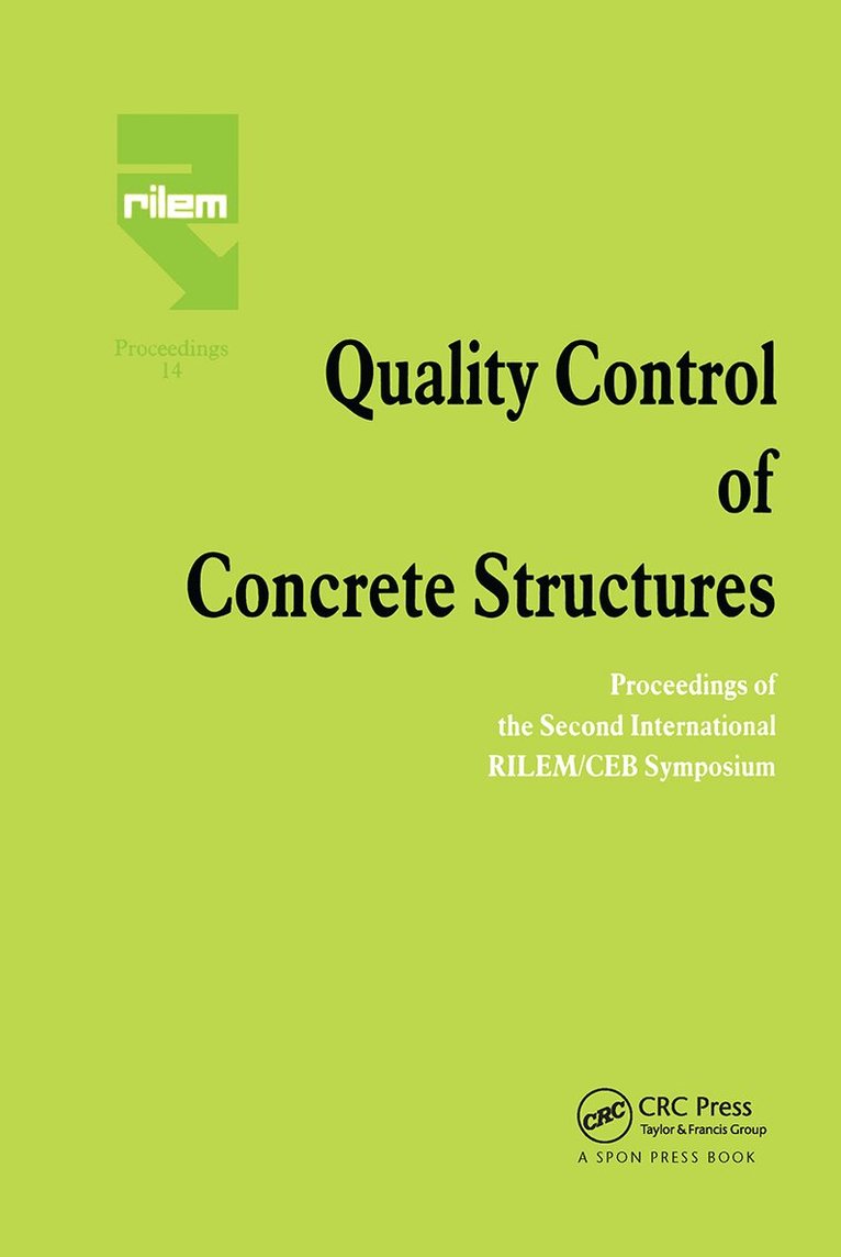 H. Lambotte, L. Taerwe - Quality Control of Concrete Structures, Inbunden