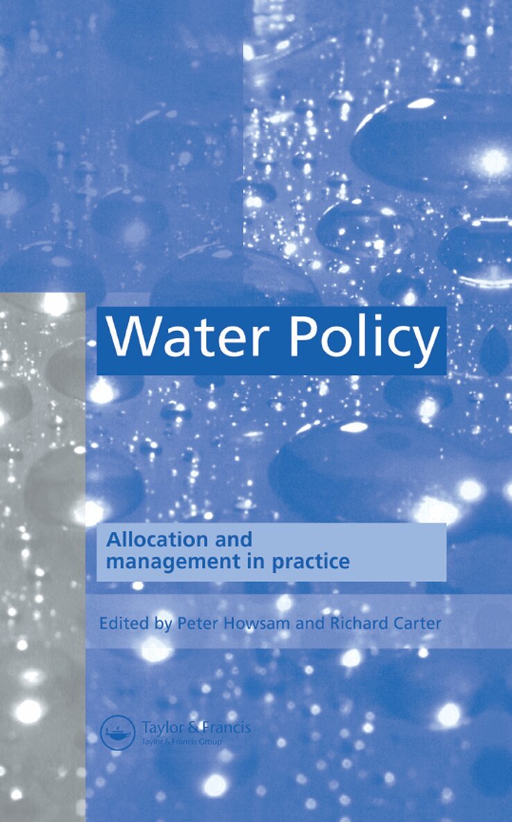 P. Howsam, R.C. Carter - Water Policy, Inbunden. Tillgänglighet: Lägg i varukorg