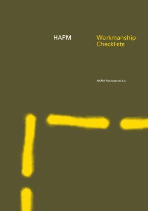 Construction Audit Ltd. - HAPM Workmanship Checklists, Häftad