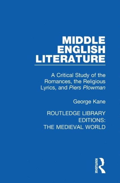 George Kane - Middle English Literature, E-bok
