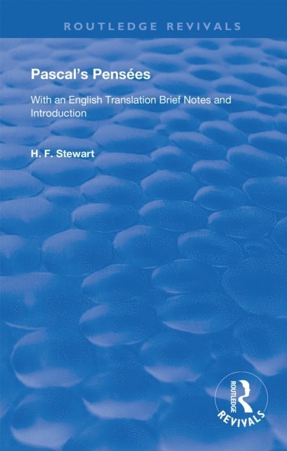 Blaise Pascal, H.F. Stewart - Pascal's PensA(c)es, E-bok