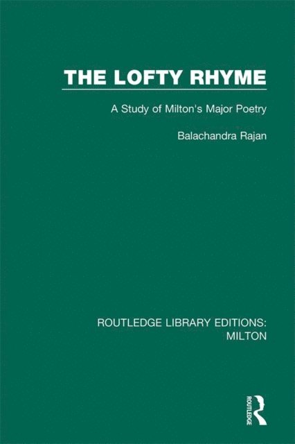 Balachandra Rajan - Lofty Rhyme, E-bok