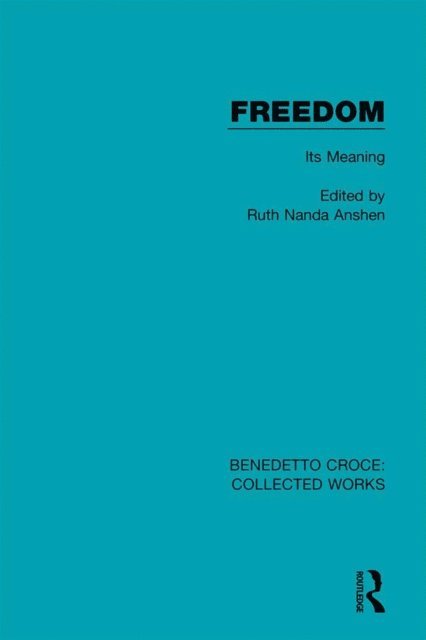 Ruth Nanda Anshen - Freedom, E-bok