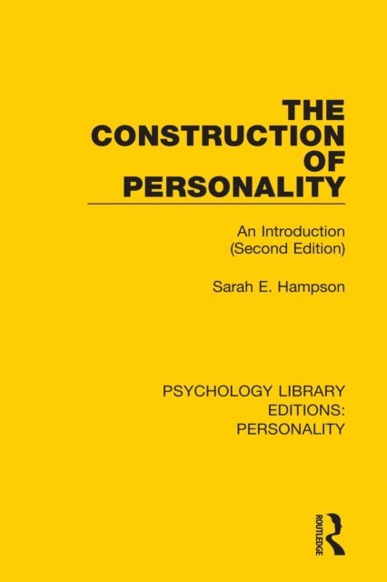 Sarah E. Hampson - Construction of Personality, E-bok