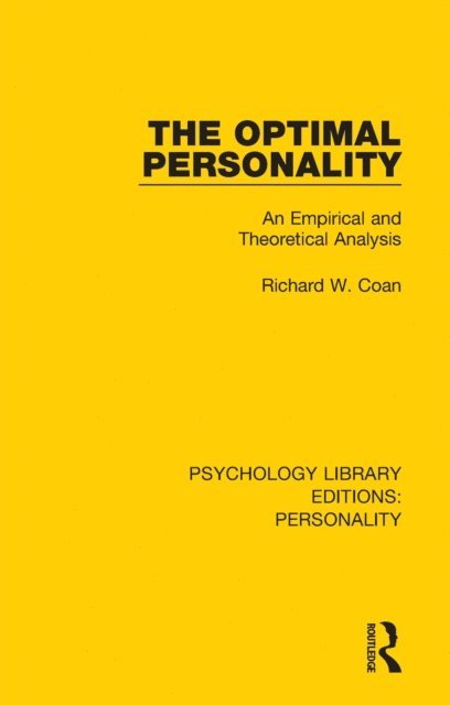Richard W. Coan - Optimal Personality, E-bok