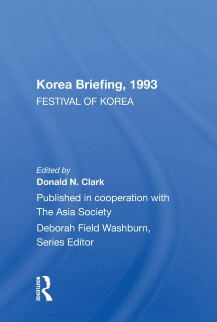 Donald N. Clark - Korea Briefing 1993, E-bok