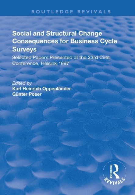Gunter Poser, Karl Heinrich Oppenlander - Social and Structural Change, E-bok