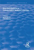 New Contributions to Transportation Analysis in Europe