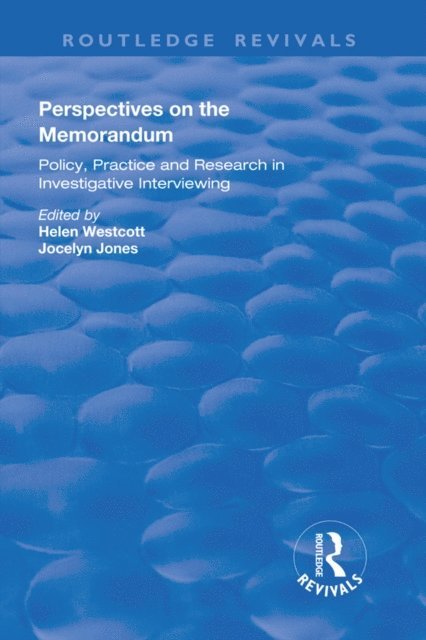 Jocelyn Jones, Helen Westcott - Perspectives on the Memorandum, E-bok