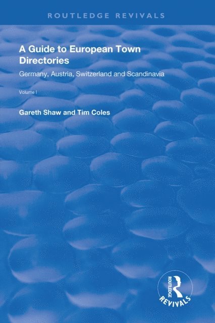 Tim Coles, Gareth Shaw - Guide to European Town Directories, E-bok