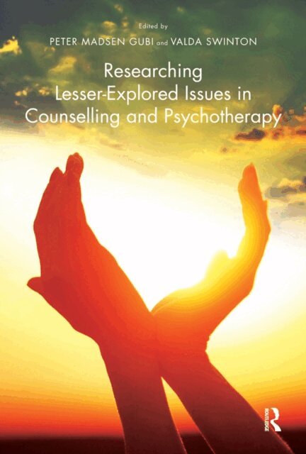 Peter Madsen Gubi - Researching Lesser-Explored Issues in Counselling and Psychotherapy, E-bok