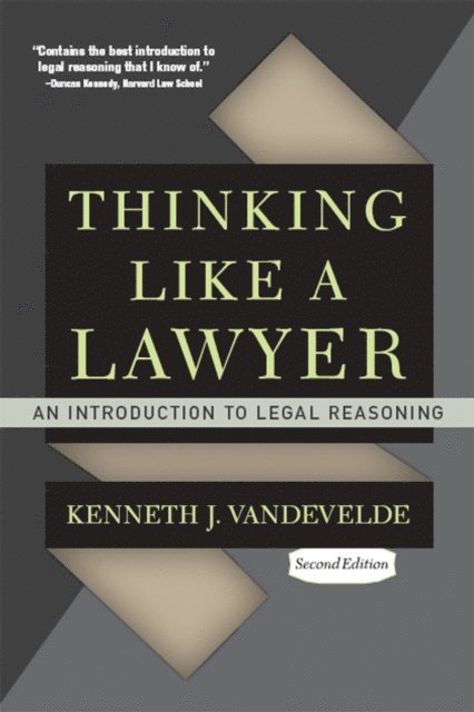 Kenneth J. Vandevelde - Thinking Like a Lawyer, E-bok