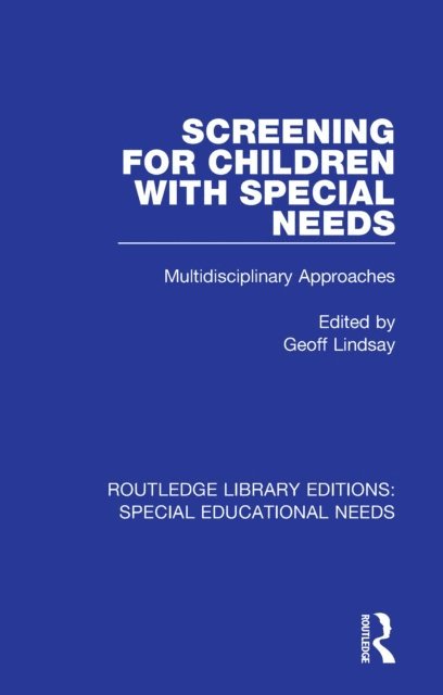 Geoff Lindsay - Screening for Children with Special Needs, E-bok