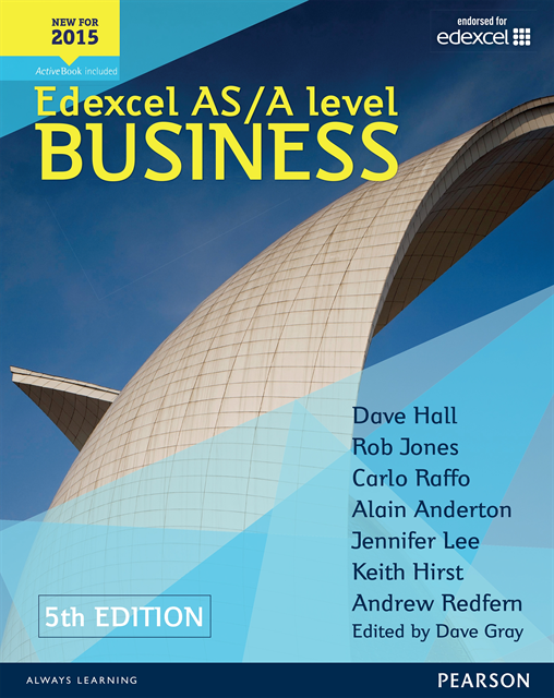Keith Hirst, Andrew Redfern, Jennifer Lee, Rob Jones, Carlo Raffo, Dave Hall, Alain Anderton - Edexcel AS/A Level Business Student Book Library Edition, E-bok