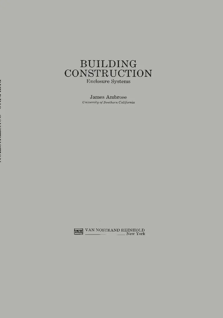 J.E. Ambrose - Building Construction, Inbunden. Tillgänglighet: Lägg i varukorg