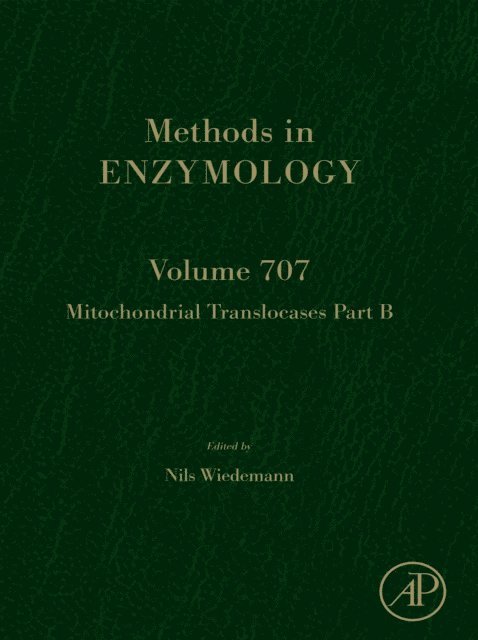 Mitochondrial Translocases Part B, E-bok