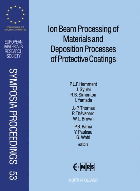 G. Wahl, P.B. Barna, W.L. Brown, P. Thevenard, J.-P. Thomas, I. Yamada, R.B. Simonton, J. Gyulai, Yves Pauleau, P.L.F. Hemment - Ion Beam Processing of Materials and Deposition Processes of Protective Coatings, E-bok