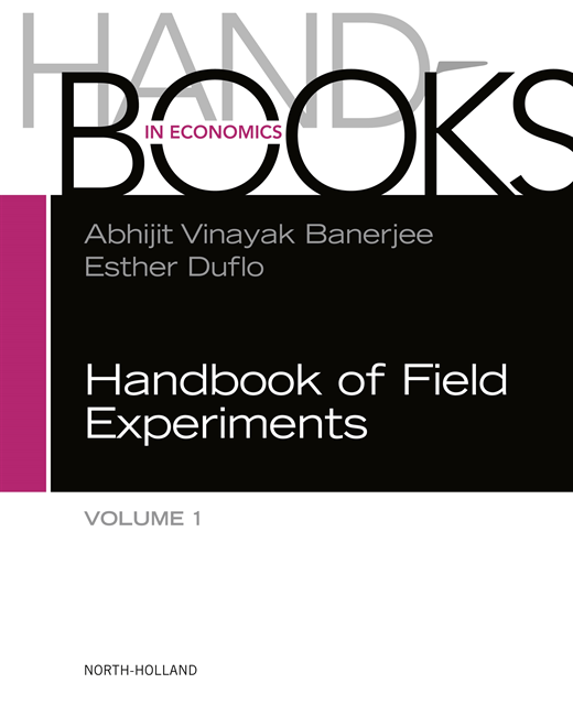 Abhijit Banerjee, Esther Duflo - Handbook of Field Experiments, E-bok