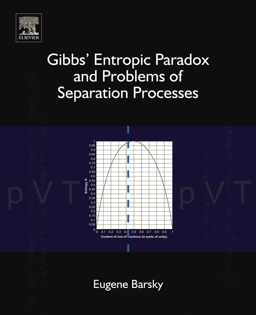 Eugene Barsky - Gibbs' Entropic Paradox and Problems of Separation Processes, E-bok
