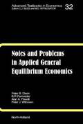 Notes and Problems in Applied General Equilibrium Economics