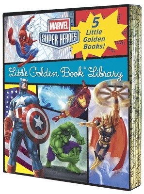 Various - Marvel Super Heroes Little Golden Book Library: 5-Book Boxed Set: Spider-Man, Hulk, Iron Man, Captain America, the Avengers, Övrigt. Tillgänglighet: Lägg i varukorg